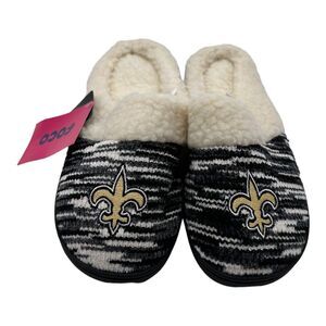 Women's FOCO New Orleans Saints NFL Slippers‎ Slip On House Shoes Size S 5/6